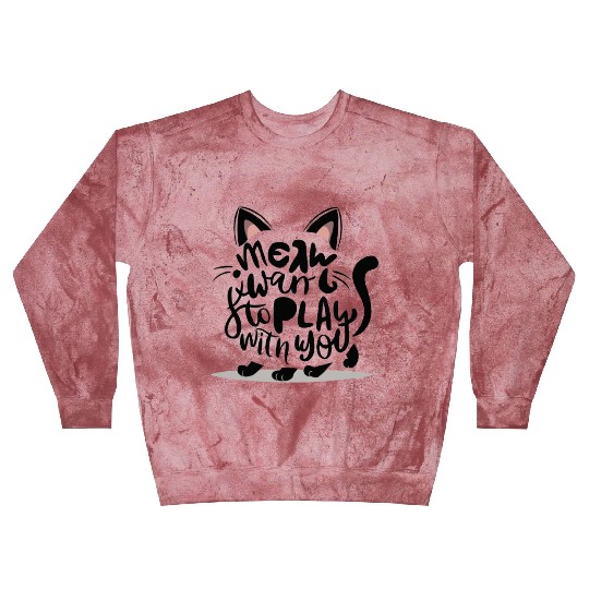 Cat typography Blast Sweatshirts