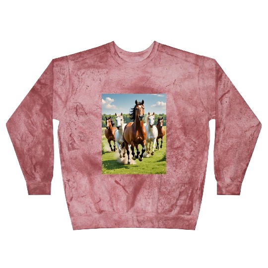 Horse racing competition. Blast Sweatshirts