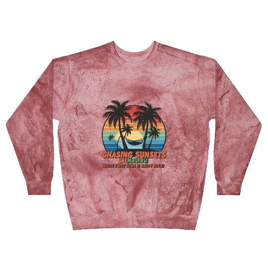 Chasing Sunsets in Malibu Blast Sweatshirts