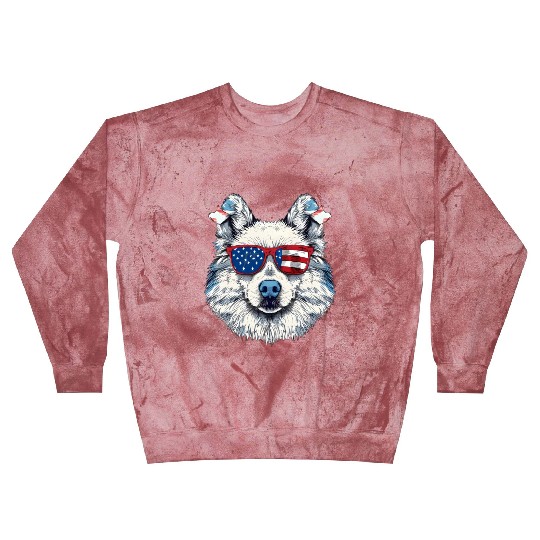 Eskimo dog. 4th July. American independence day Blast Sweatshirts