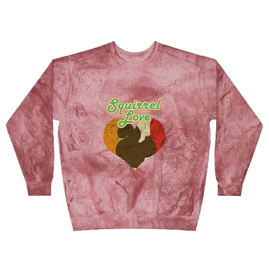 Squirrel Love Vintage Heart Chipmunks Animal Lover Blast Sweatshirts