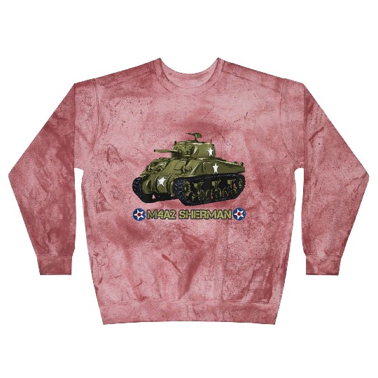 World War 2 American Tank M4A2 Sherman memorabilia Blast Sweatshirts