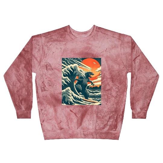 Japanese Monster Kaiju Funny Art Blast Sweatshirts