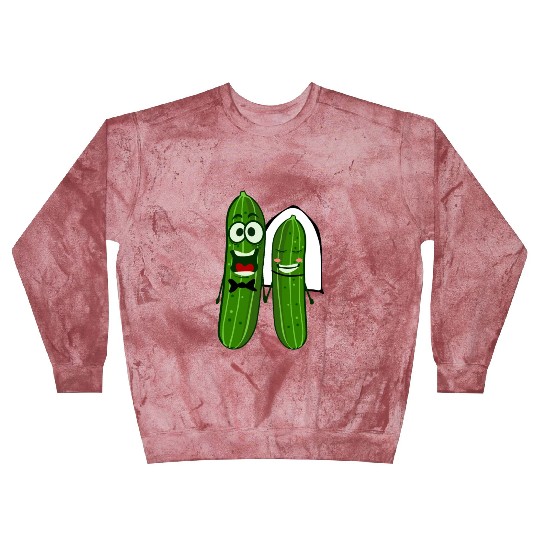 Cucumber Bride Groom Wedding Blast Sweatshirts