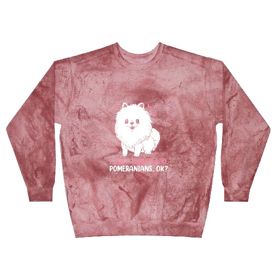 I Just Really Like Dogs Cute Pomeranian Blast Sweatshirts