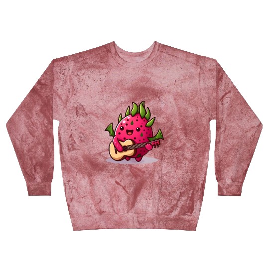 Dragon fruit plays guitar Blast Sweatshirts