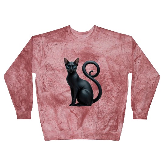 Elegant Black Sphynx Funny Blast Sweatshirts