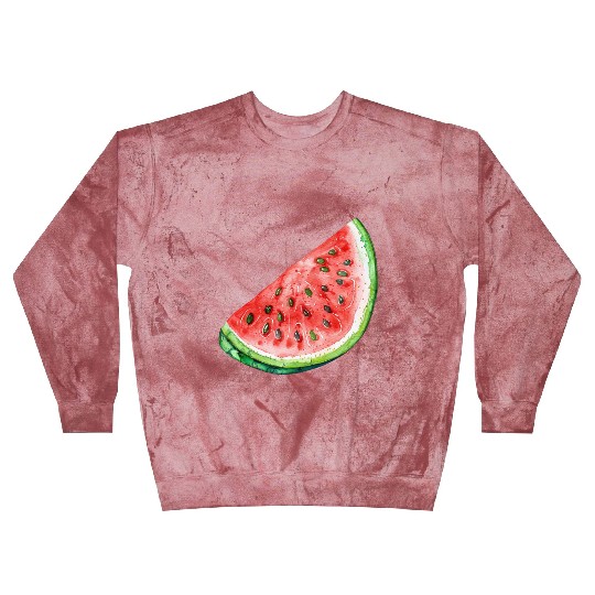 Watermelon Clipart - Fresh Summer Fruit Designs, Blast Sweatshirts