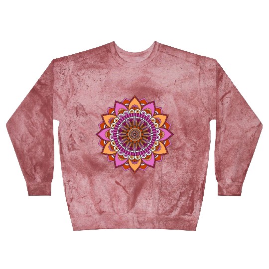 Lesbian Pride Mandala Zunaria Pattern Blast Sweatshirts