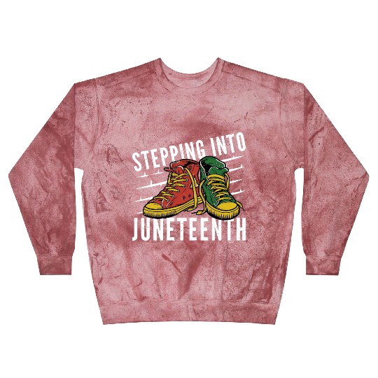 Stepping Into Juneteenth 2024 Afro American Blast Sweatshirts