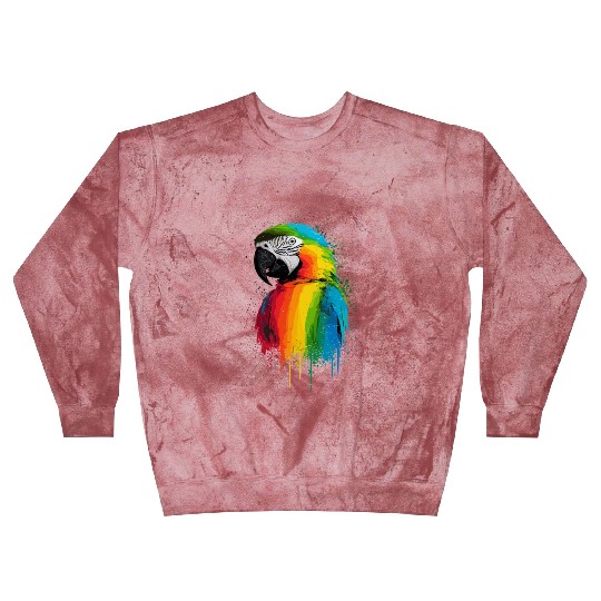 Macaw Parrot for a Bird Lover Animal Lover Blast Sweatshirts