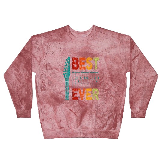 Best Dad Ever Guitar Chord Guitarist Father's Day Blast Sweatshirts