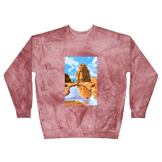 Grand Canyon Loose Oil Landscape Painting Blast Sweatshirts