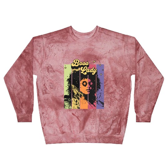 Boss Lady Vinatge Retro Themed Gift Blast Sweatshirts