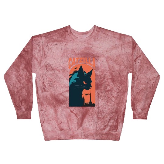 Catzilla king of Cat monster Blast Sweatshirts