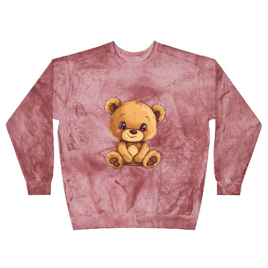 Cute Kawaii Teddy Bear Clipart, Cute Teddy Bear Blast Sweatshirts