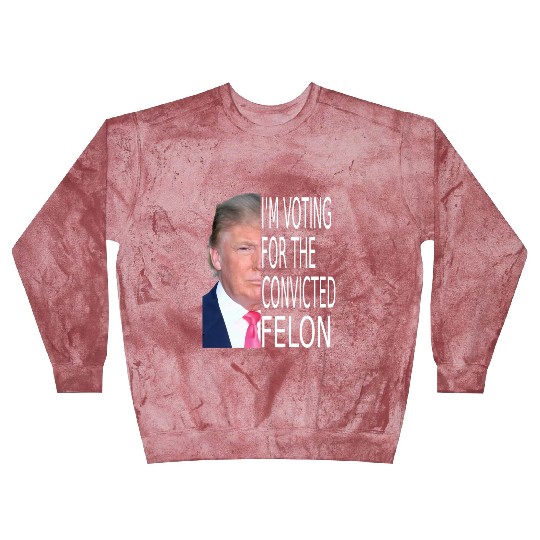 I'm Voting For The Convicted Felon Funny Pro Trump Blast Sweatshirts