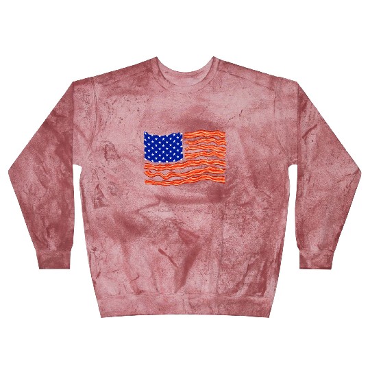 Bacon Lover, Meat Lover, BBQ, USA Flag Blast Sweatshirts