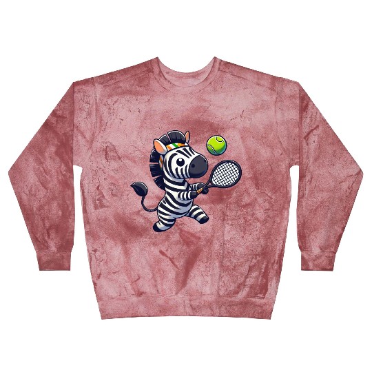 Zebra tennis player tennis club tennis match Blast Sweatshirts