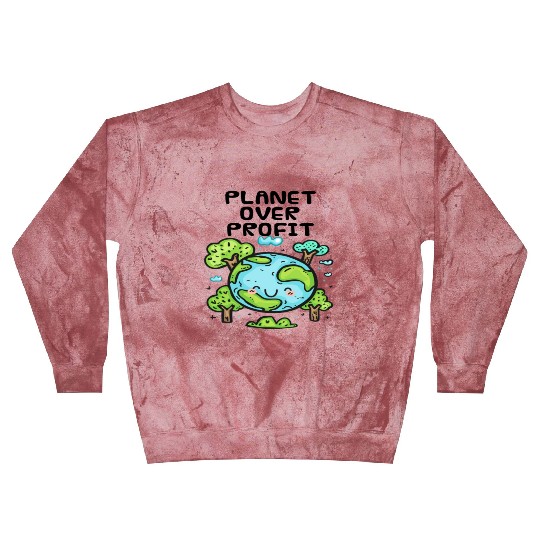 Planet Over Profit Earth Day Blast Sweatshirts