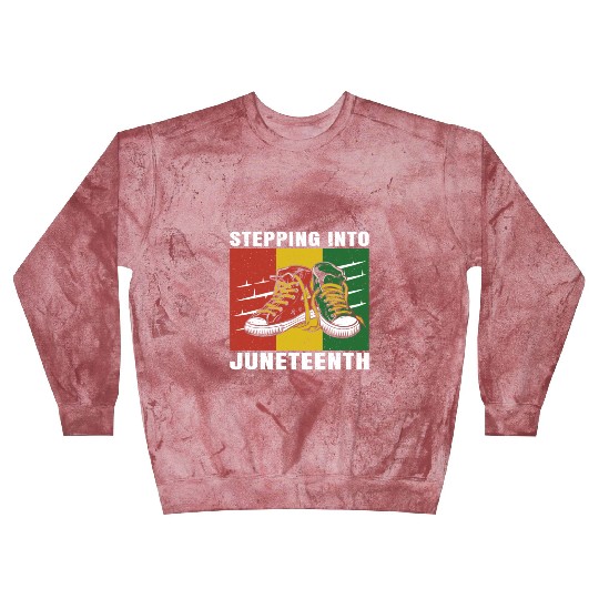 Stepping Into Juneteenth 2024 Afro American Blast Sweatshirts