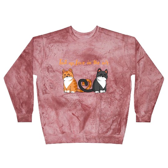 Cat lover -Tail up , love in the air Blast Sweatshirts