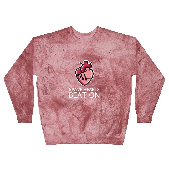 CHD Awareness Brave Hearts Beat On Blast Sweatshirts