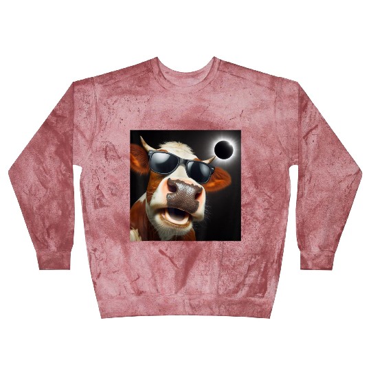 Funny Solar Eclipse Wearing Glasses Blast Sweatshirts