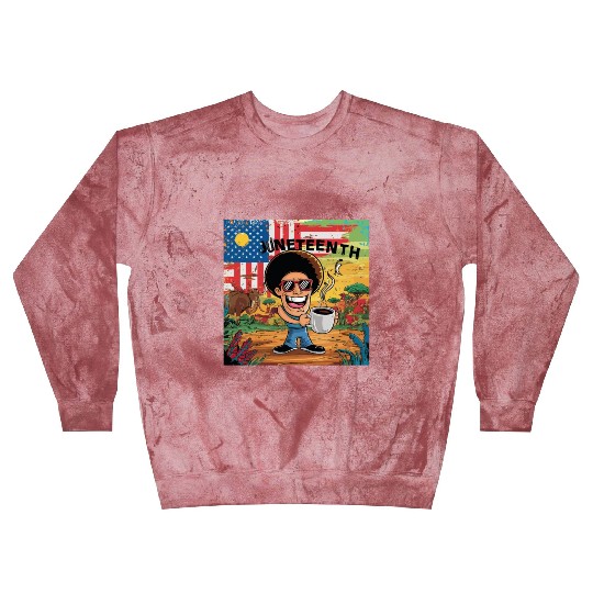 Juneteenth 4Th July Celebrate Fathers Day Coffee Blast Sweatshirts