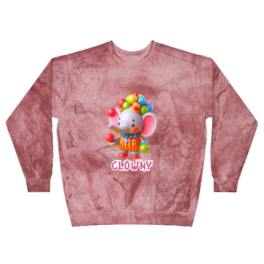 Little Cute Elephant / Clowny Blast Sweatshirts