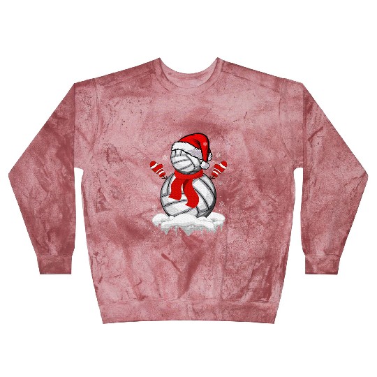 Volleyball Snowman Christmas Fun Blast Sweatshirts