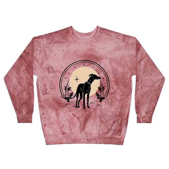 Greyhound Tarot Card Greyhound Celestial Dog Blast Sweatshirts