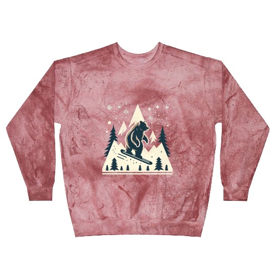 Skiing Grizzly Blast Sweatshirts