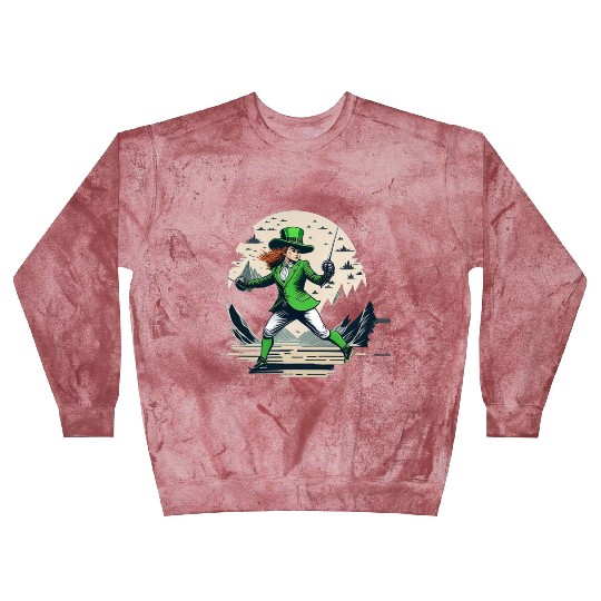 St. Patrick's Day Shamrock St Paddy's Day Fencing Blast Sweatshirts