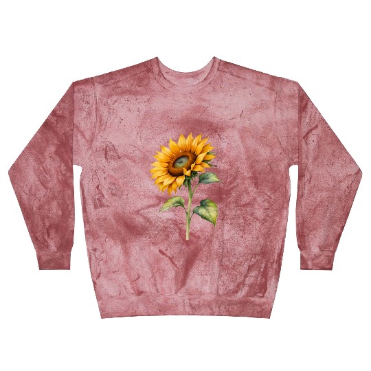 Sunflower watercolor for Nature Lovers Blast Sweatshirts
