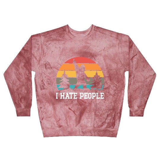 I Hate People Sasquatch Bigfoot Funny Sarcastic Blast Sweatshirts
