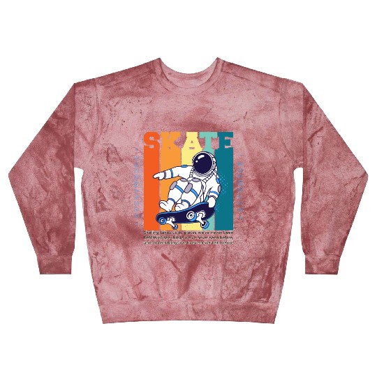 Skateboarding Adventure - Embrace the Thrill Blast Sweatshirts