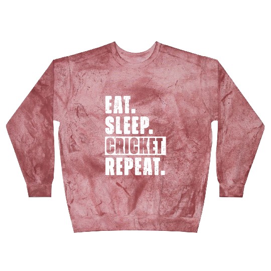 Cricket Fans Eat Sleep Cricket Repeat Blast Sweatshirts