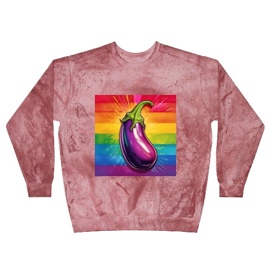 LGBTQ Eggplant Blast Sweatshirts