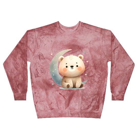 Little bear on the moon Blast Sweatshirts