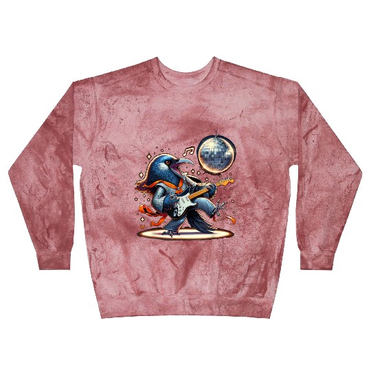 Disco Ball Guitar Raven Blast Sweatshirts
