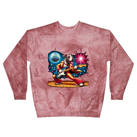 Disco Ball Guitar dog Blast Sweatshirts