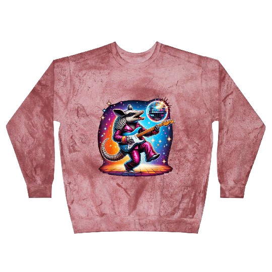 Disco Ball Guitar Armadillo Blast Sweatshirts