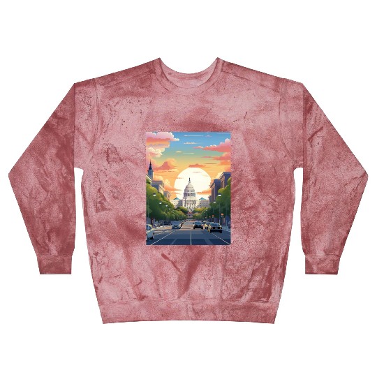 Sunset in US Capitol Washington DC Blast Sweatshirts