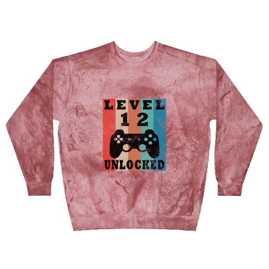 12th birthday level 12 gamer gift Blast Sweatshirts