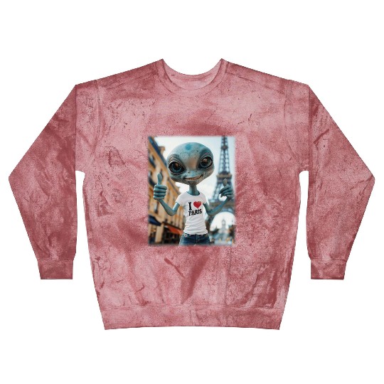 A Alien in Paris. I love Paris Blast Sweatshirts