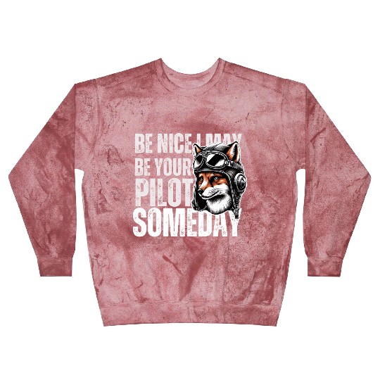 Be Nice Aviation Graphic, funny pilote black Blast Sweatshirts
