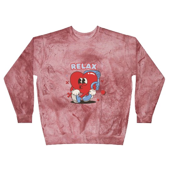 Red Love Retro Blast Sweatshirts