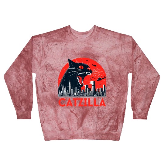 Catzilla Cat Japanese Premium Blast Sweatshirts