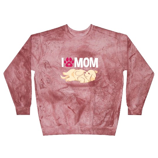 I Love Mom Golden Retriever Blast Sweatshirts